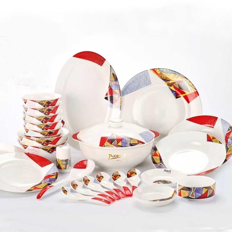 PICASSO Dora Nordic 26-Piece Ceramic Dinnerware Set