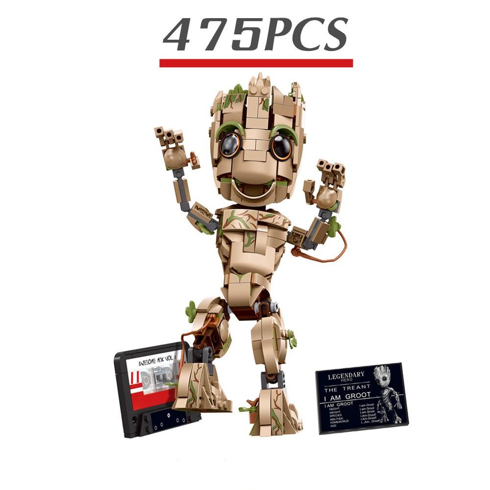 Стражи Галактики Грут Конструктор Образовательные Рождественские Игрушки Сделай Сам 475 деталей