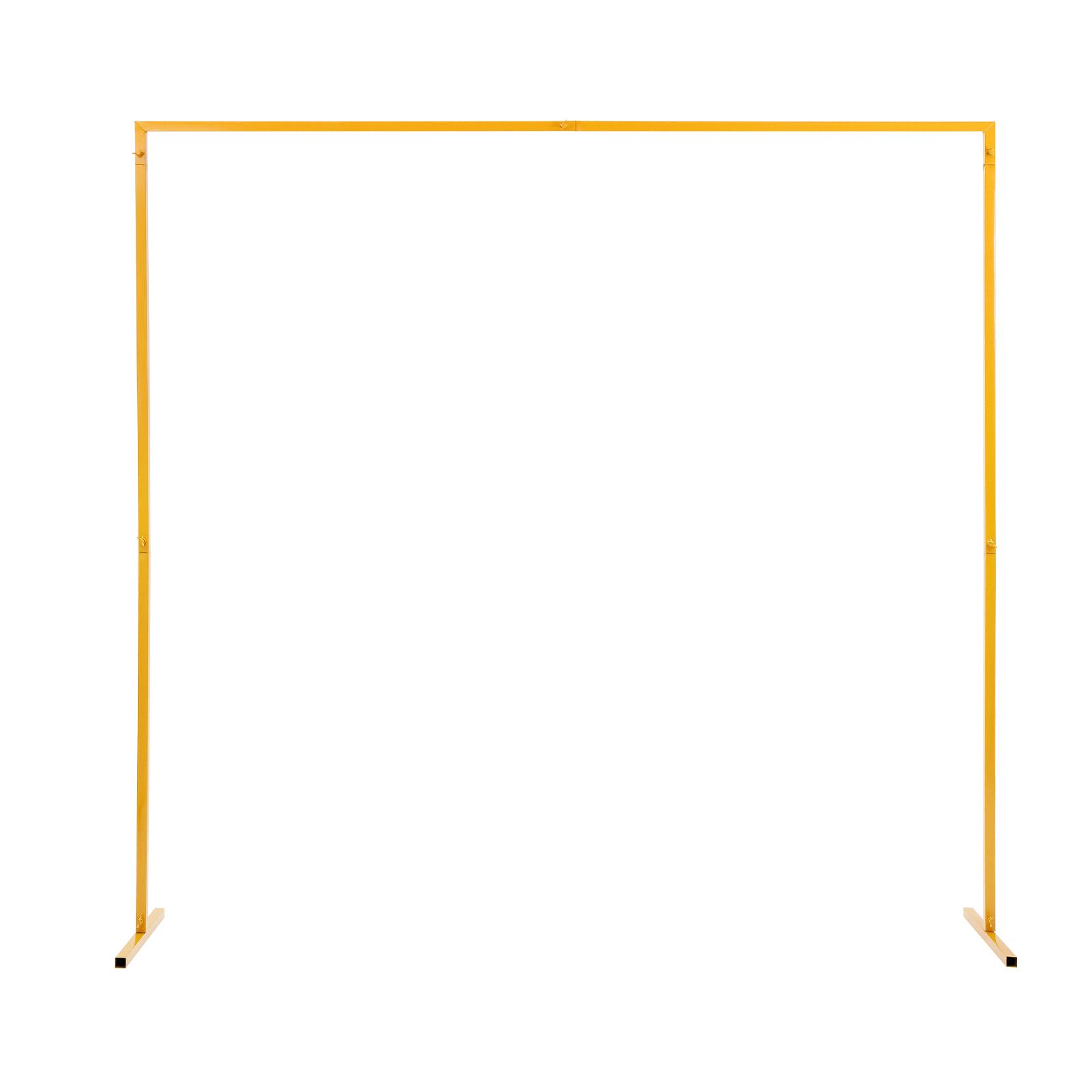 

2x2М Желтая Свадебная Арка 25мм Квадратная Труба Регулируемая Высота DIY Украшение для Свадеб, Юбилеев, Дней Рождения L жёлтый