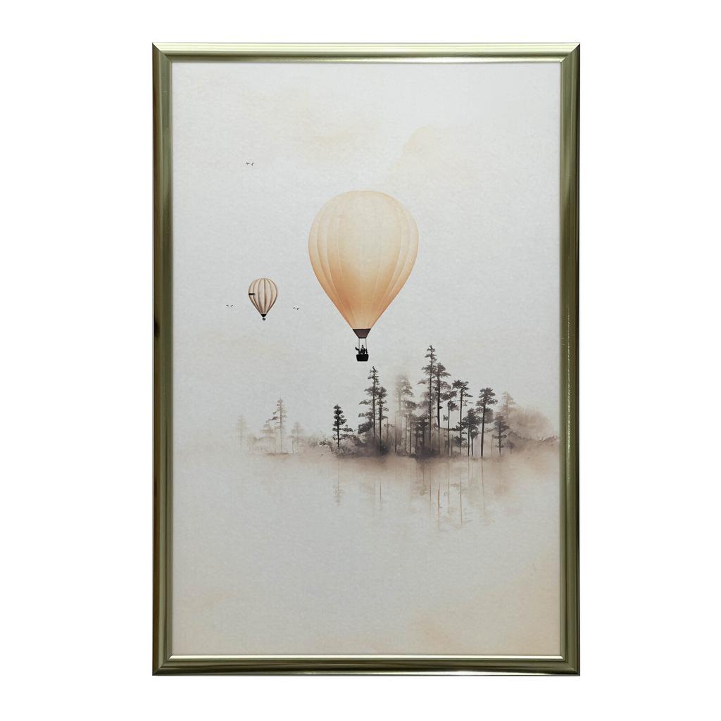 Fairytale Flight Fairytale Flight, 30X40 Cm, Gold Aluminum Frame, 230 Gsm Matte Paper
