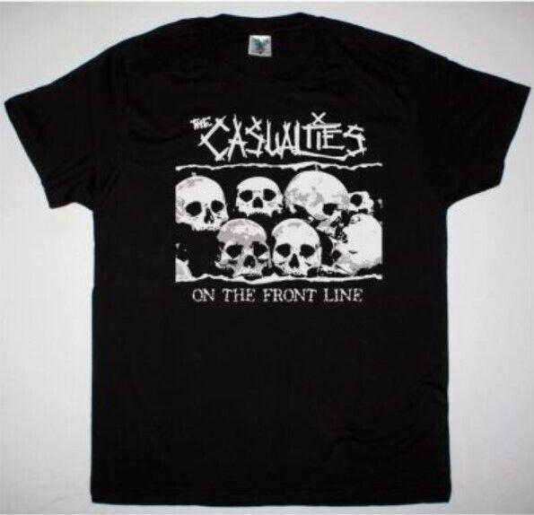 THE CASUALTIES ON THE FRONT LINE NEW BLACK T SHIRT Unisex T-Shirt XXL