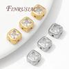 8mm 18K Gold Plated Square Spacer Bead For Jewelry Making,Zircon Bead For Bracelets,Separators For Beads,DIY Beading Accessories