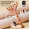 Deer Antler Comb Head Meridian Massage Comb Anti-static Wooden Wide Tooth Gua Sha Tool Scratcher Spa Promote Blood Circulation