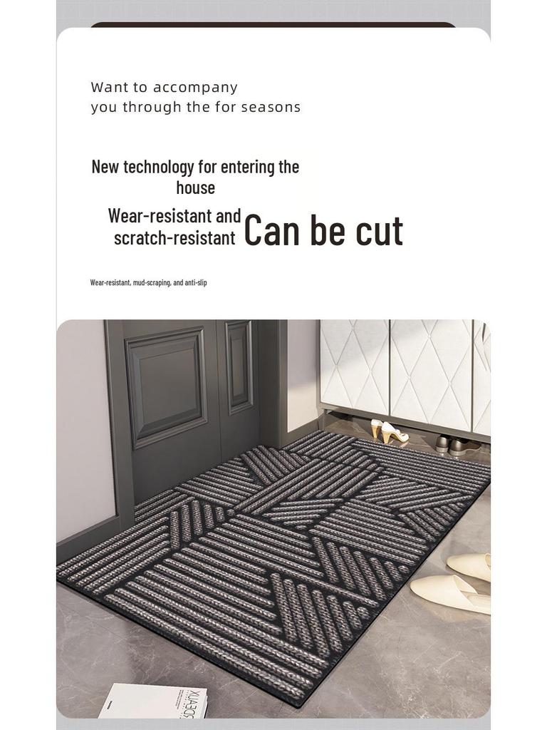 Minimalist Non-Slip Water-Absorbent Doormat for Entryway and Living Room