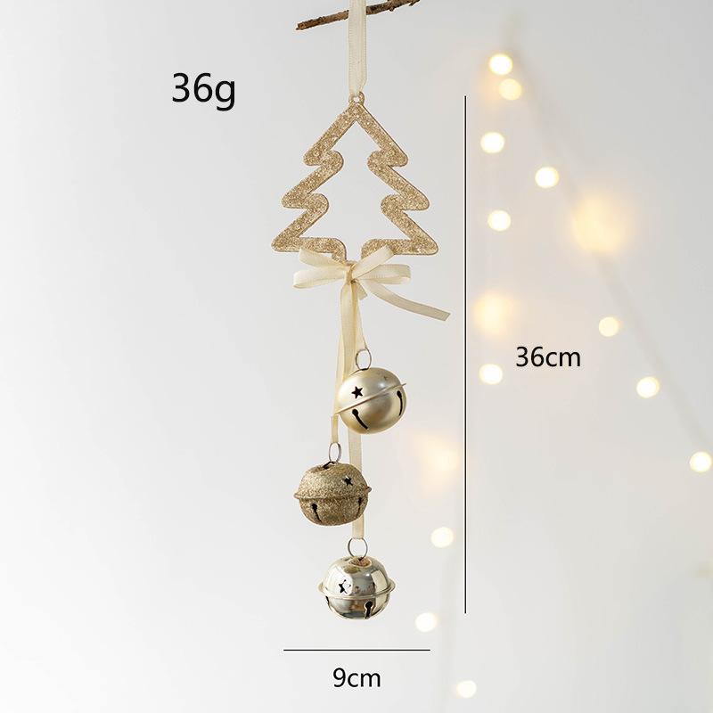 

Christmas Bell String Angel Pentagram Bell Pendant Christmas Tree Decoration Christmas Decorations Hanging Decoration 1pcs
