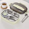 Stainless Steel Insulated Lunch Box Large Capacity Food Warmer Tableware  Office Workers