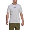 adidas T Shirts Men's White Crew Neck Moderate Straight Fit H53383