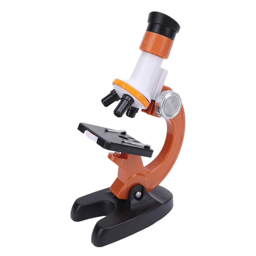 Microscope for Kids High Definition Battery Powered Microscope Science Kit with 4 Blank Glass Slides