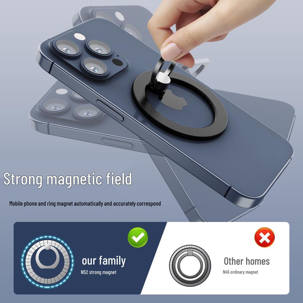Magsafe-kompatibel ultratunn magnetisk telefonhållarring med superstark magnet