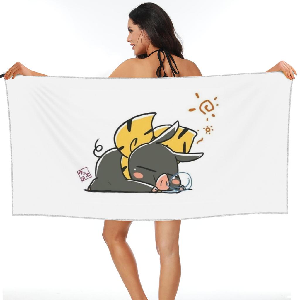 Ranma 1/2 Saotome Pig Girls P Chan Beach Towel Soft Microfiber Quick Dry Absorbent Quick Towels For Pool