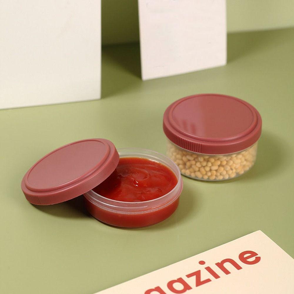 Plastic Condiment Container 50/75ML Sauce Container Practical Salad Sauce Cup  Travel
