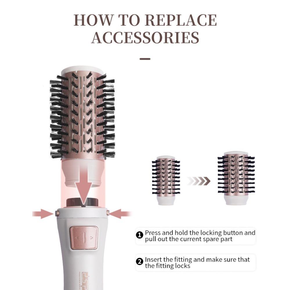 Straight Hair Comb, Hot Air Comb, Two-In-One Automatic Curling Stick, Curling Comb, Household Curling Iron, Negative Ions, No Hair Damage