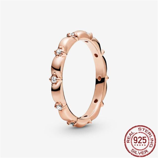 New Arrival Spring Authentic Color Finger Ring Sparkling Daisy Flower Crown Rings Women Engagement Jewelry Giveaway Present Event