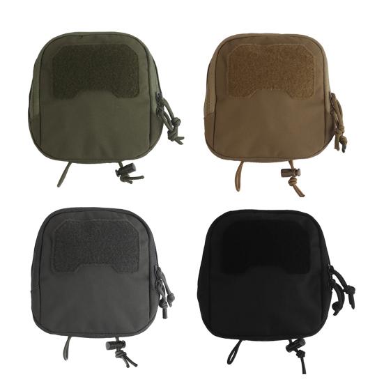 Outdoor Tactical Bag with Elastic Band Hunting Camping Hiking Tactical Gear Flashlight Accessories Storage Bag Multi-purpose Zipper Pouch