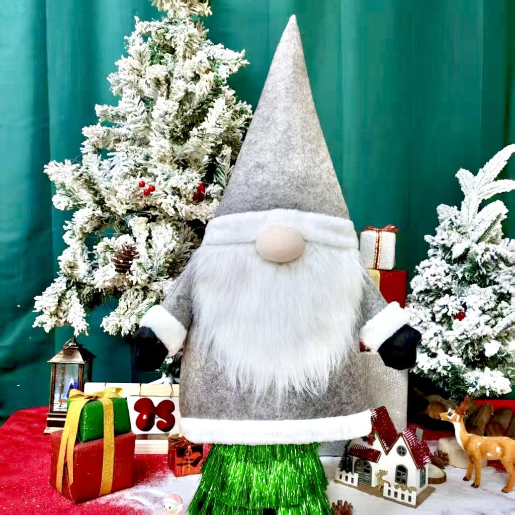 Weihnachtsdekorationen, Gesichtsloser alter Mann Baumspitze, Gesichtslose Puppe, Weihnachtsbaumhut, Heimdekorationsartikel