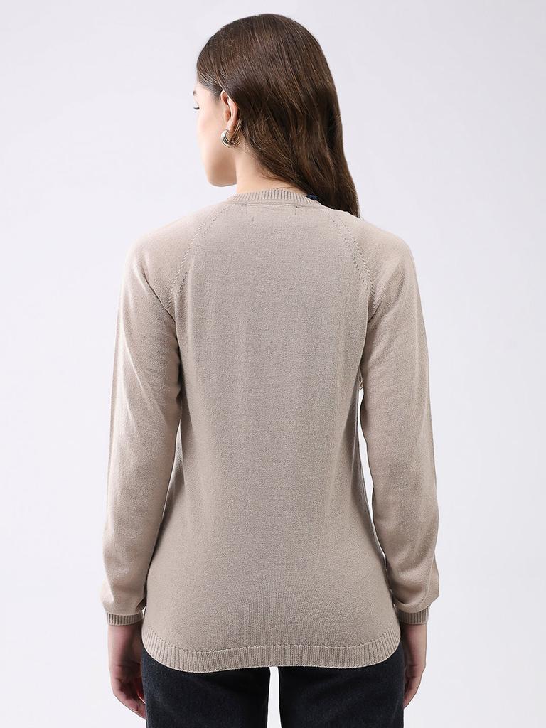 MONTE CARLO Womens Regular Fit Solid Cardigan