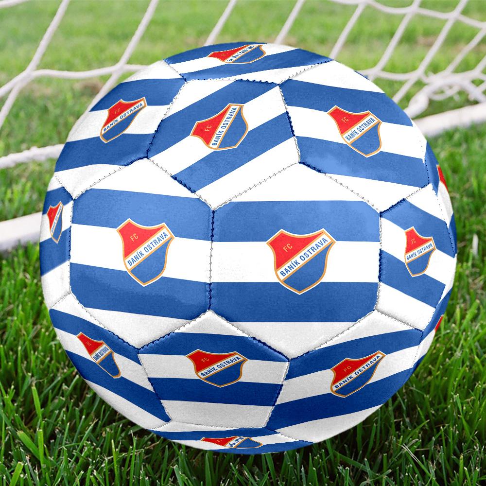 Banik Ostrava Crest Emblem Size 5 Soccer Balls, High-Quality, Anti-Slip, Protective Football, a Unique Gift Suitable for Birthdays, Christmas