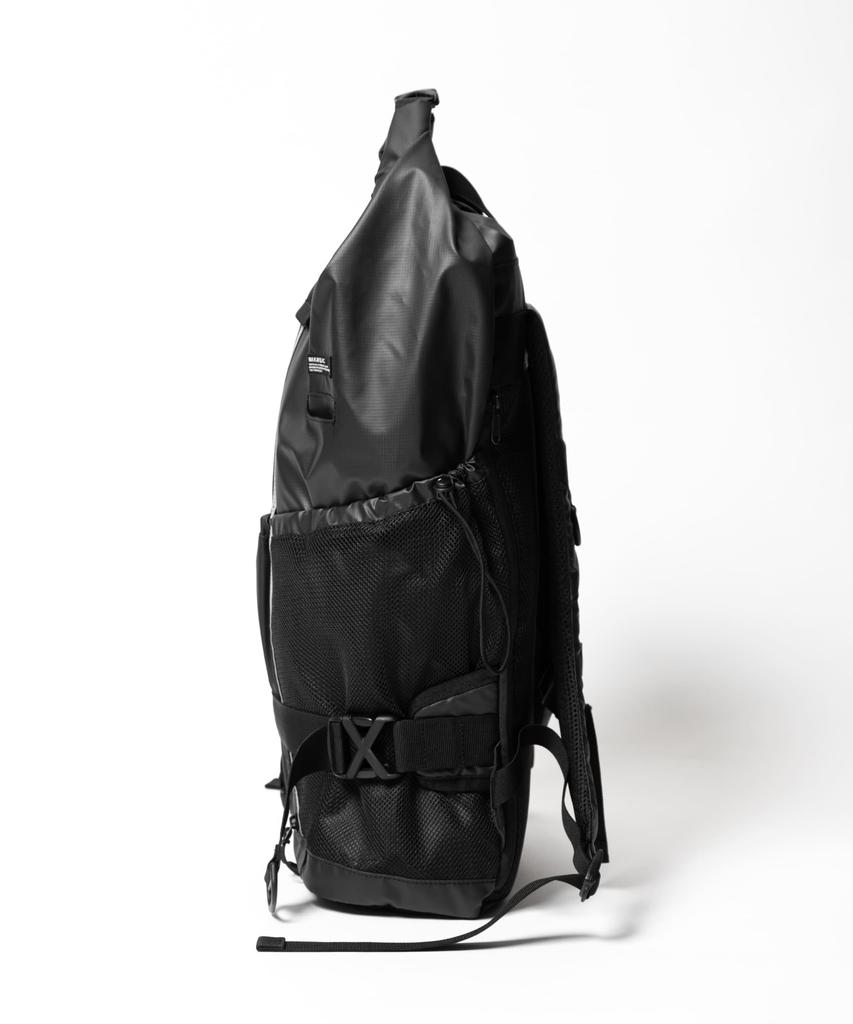 Body Bag RICO Unit Roll Top Mountain Bag BLACK [Machiavellic] (019)