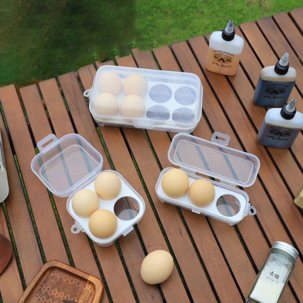 

Transparent Picnic Eggs Box Hanging Hole Design Egg Tray Eggs Case Egg Storage Box Egg Container 8 Grids