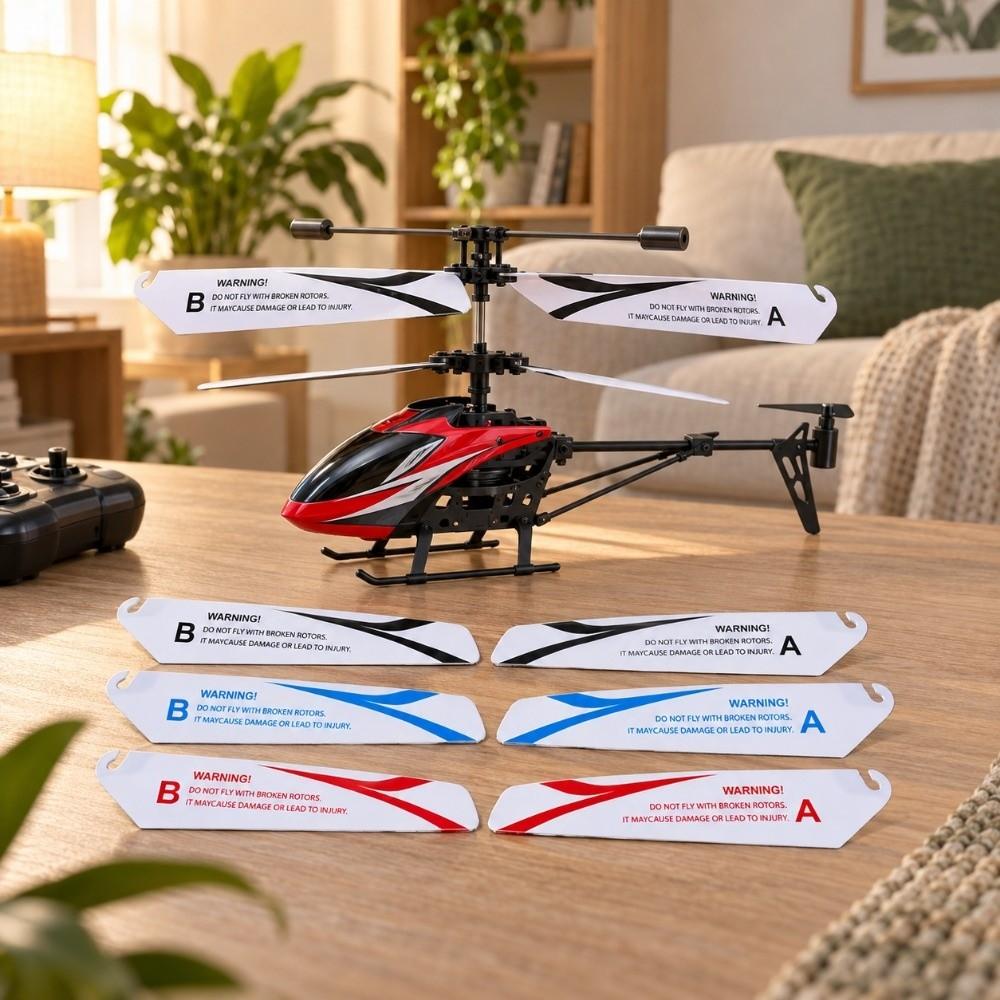 4pcs 9*2.3cm Helicopter Wing Propeller Fan For R/c Mini Remote-controlled Helicopter