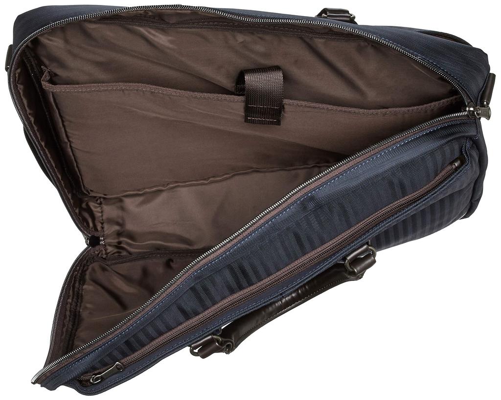 Basis Tokyo PROPS A4 Business Bag, Herringbone, Navy