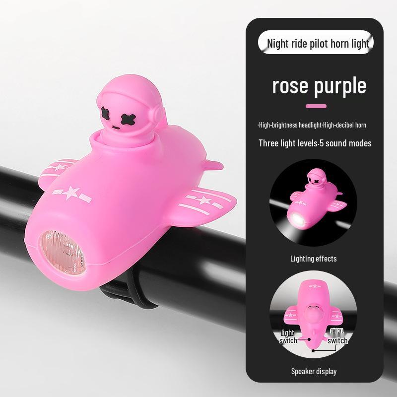 High Brightness Front Bike Light & Horn for Children's Night Riding