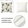 1 Pieces Cute Cat Pattern Throw Pillow In Neutral Tones Polyester pillowcase, sofa decorative cushion cov Headboard Pillow