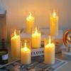 Flameless Electric Candles Light Acrylic Battery Flickering Fake Tealight Candle Halloween Wedding Christmas Decoration 2025 NEW