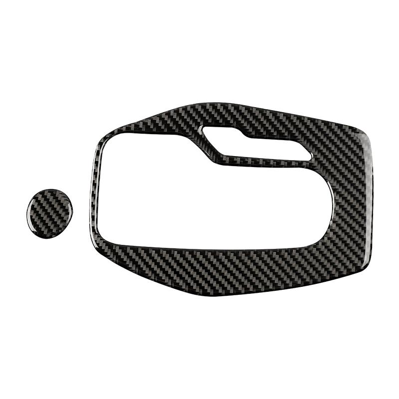 For Chevrolet Camaro 2017- Accessories Interior Real Carbon Fiber Car Gear Shift Panel Frame Cover Decorative Stickers