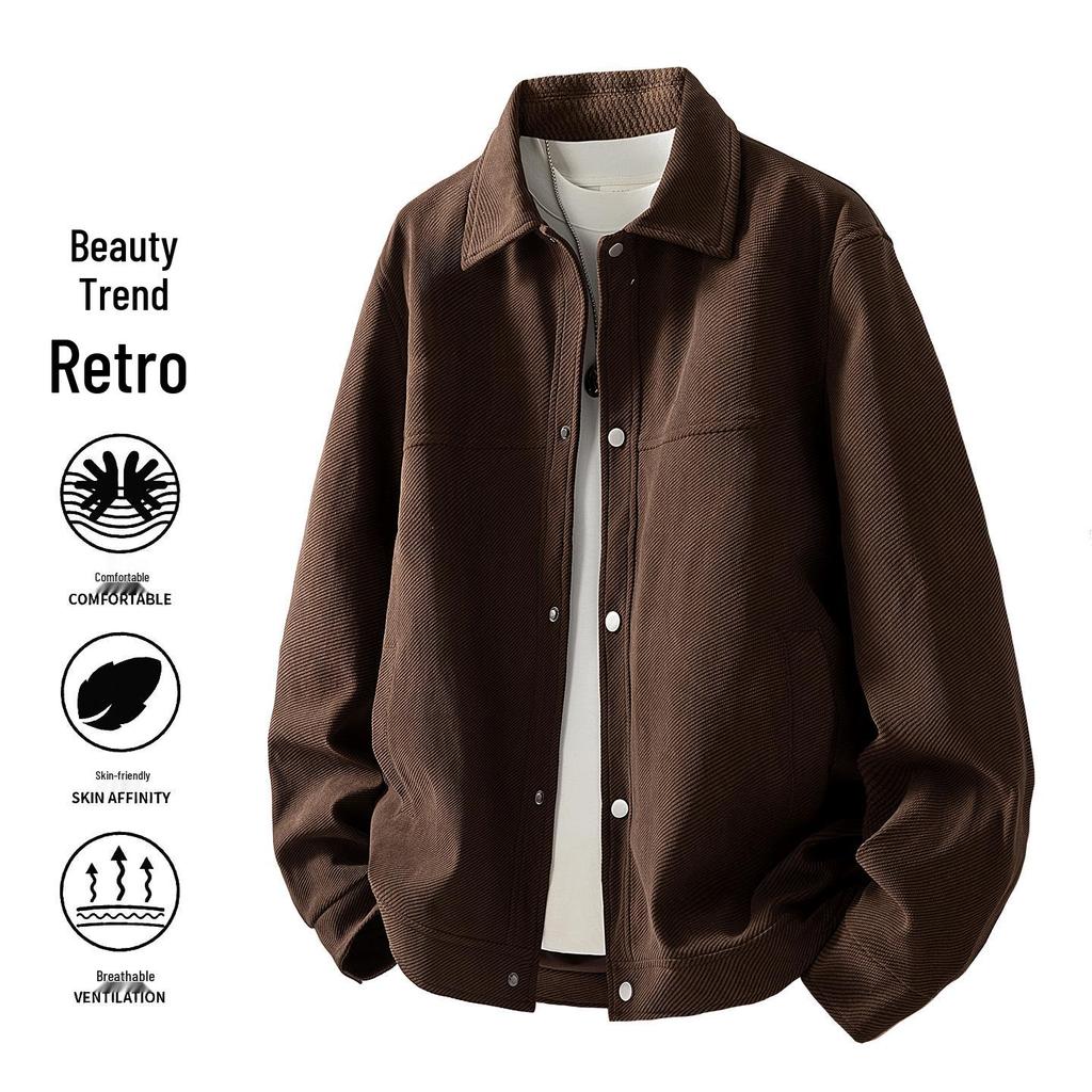 Men's Retro Lapel Jacket: Versatile and Casual Winter Trend