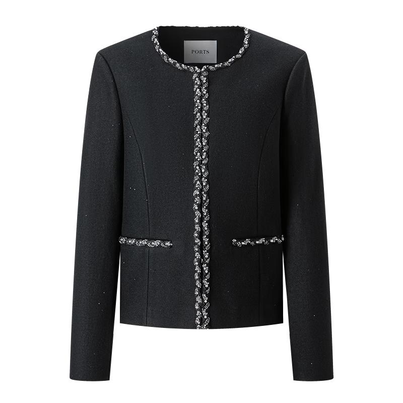 PORTS 2025 Autumn Women's Knitted Cardigan