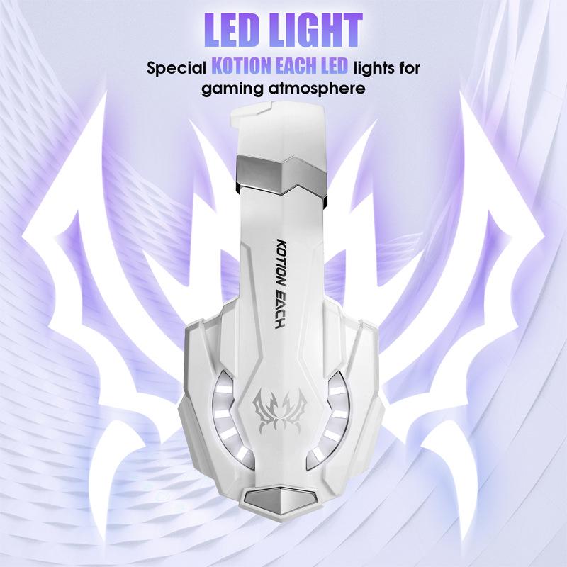 KOTION EACH G9000 Gaming Headset with Wired E-sports Controller and Computer Compatibility