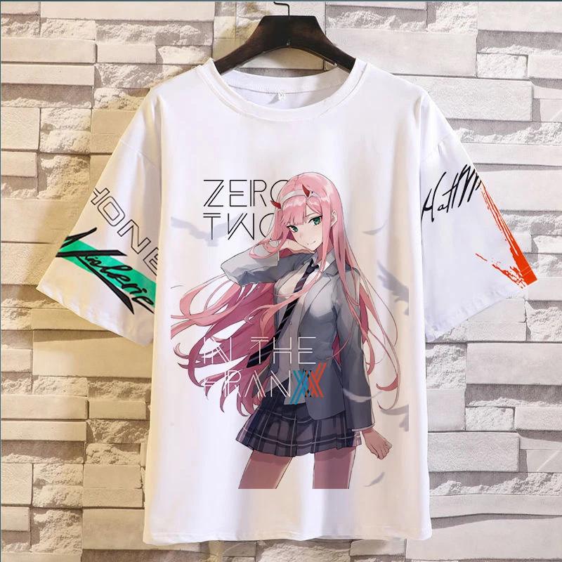 DARLING in the FRANXX Аниме Манга Футболка Футболка Косплей Костюмы Полиэстер Унисекс M