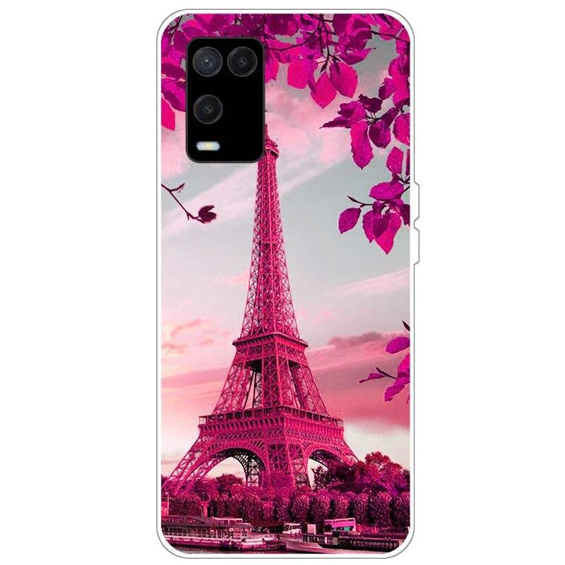 OPPO A54 Case telefonhoz Hátlap OPPO A54 5G 4G Case CPH2239 CPH2195 OPPOA54 A 54 Bumper Silicon Soft Funda fekete tpu tokhoz