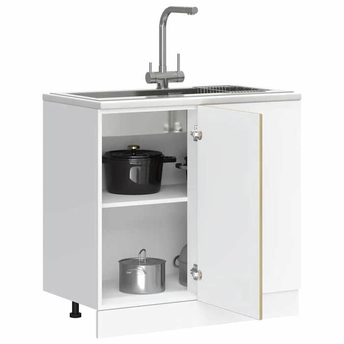 VidaXL Meuble de base de lavabo Lucca chêne sonoma bois d'ingénierie 854311