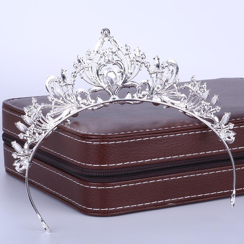 Braut Kopfbedeckungen Luxuriöse neue Krone Hochzeitskleid Barock Geburtstag Krone Haarschmuck