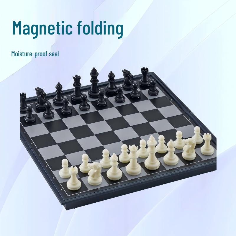 

AIA UB Magnetic Folding Chessboard for Children’s Training and Parent-Child Interaction - Large Size with Puzzle Features. 360x370x250