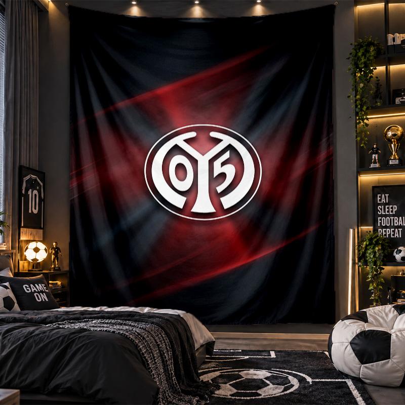 Wandbehang Tapisserie Mainz FC Druckstoff für Wohnzimmer Schlafzimmer Heimdekoration