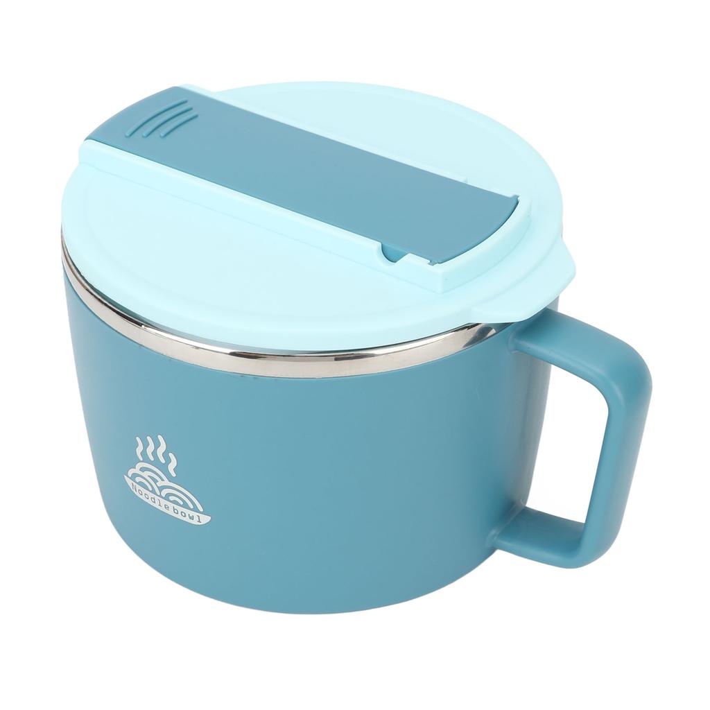 Miska na makaron z pałeczkami i widelcem 1200 ml Miska do gotowania ramenu ze stali nierdzewnej 304