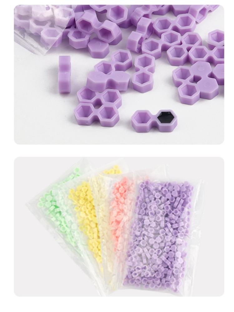 200Pcs Eyelash Extension Glue Cup, Diamond Cone Shaped Glue Cup, Delay Cup, Two-Hole Auxiliary Tool for Eyelash Extension