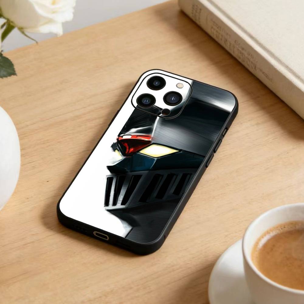 Anime Z-Mazinger Z Phone Case For iPhone 17 16 15 14 13 12 Max Plus Silicone Black Cover