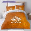 KNVB Pattern Bedding,Quilt Set Quilt Cover Pillowcase Home Birthday Gift(1 * duvet cover + 2 * pillowcase, without core)