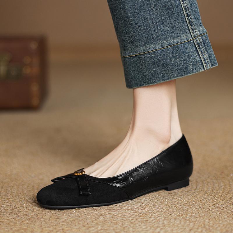 

Носите женские повседневные туфли на плоской подошве во все сезоны, с неглубоким вырезом, низким верхом, мягкой резиновой подошвой, обувь больших размеров, с круглым носком, закрывающая стопу, на одной педали, laz 43 чёрный