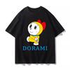Potdemiel Summer New Arrival Children's 100% Cotton T-Shirt, Doraemon Style, Comfortable and Breathable Children's Clothing