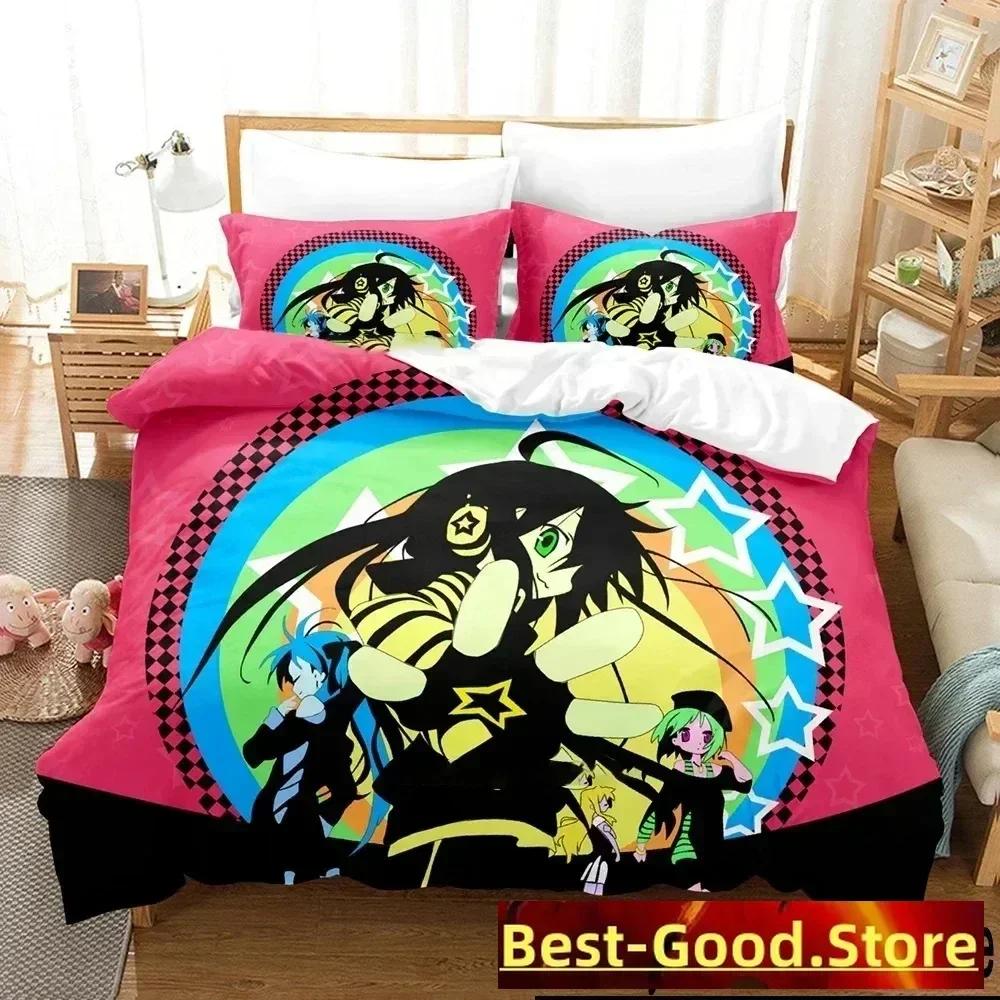 Anime Konata Izumi Lucky Star Bedding Set Printed Bed Set With Pillowcase Bed Duvet Cover Soft Queen King Size Bedclothes Home