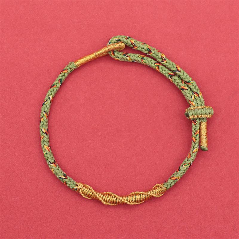 2025 Year of the Snake Red Rope Bracelet: Twelve Zodiac Eight Guardian Gods Hand-Woven for Men & Women