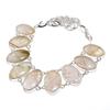 Golden Rutile Gemstone Handmade 925 Sterling Silver Jewelry Necklace 18" SU-9843
