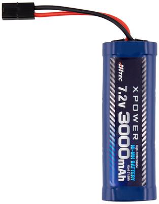 Ni-MH RC Battery 7.2V 3000mAh 6-Cell Round Type with Tamiya Connector - High Capacity & Durable