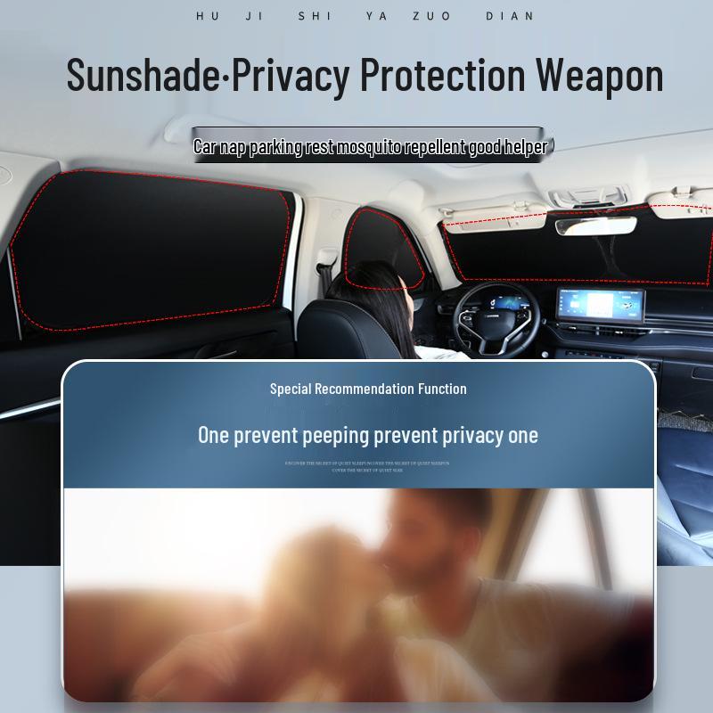 Chrysler 300C Car Sunshade: Sun Protection, Heat Insulation, Light Blocking, Privacy for Camping