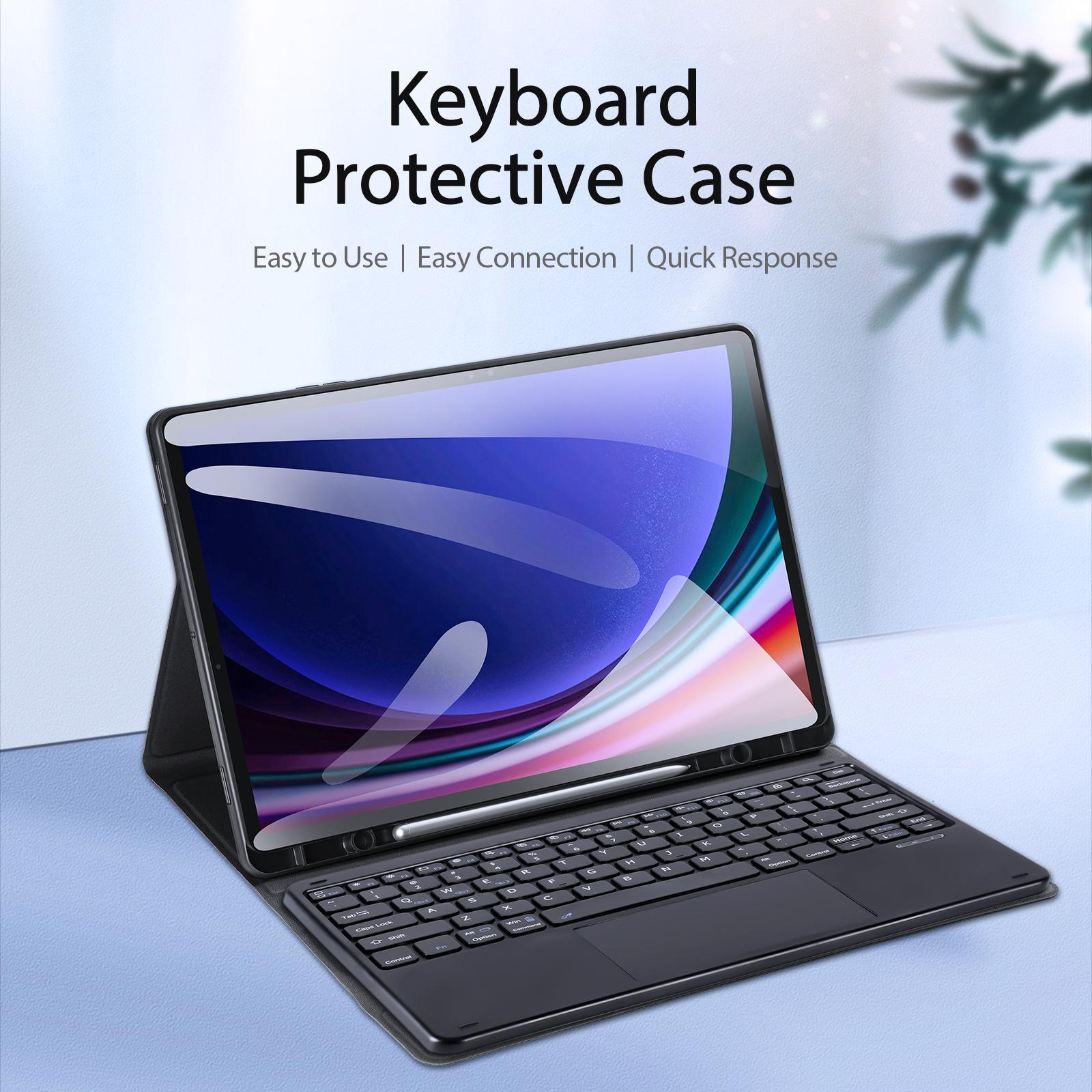 

DUX DUCIS For Samsung Galaxy Tab S10 Plus Bluetooth-compatible Keyboard+Tablet Leather Case A